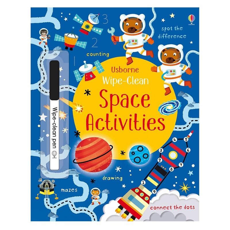Wipe-Clean Space Activities