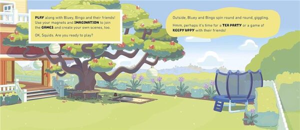 Bluey - Lets Play Outside Magnet Book