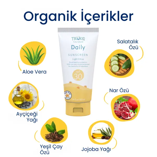 Günlük Kullanıma Uygun Güneş Kremi SPF 30 100 ml