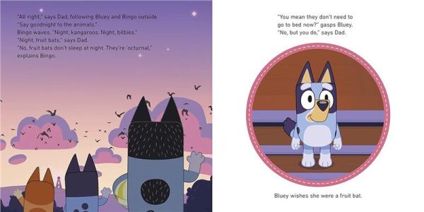 Bluey - Goodnight Fruit Bat - Paperback
