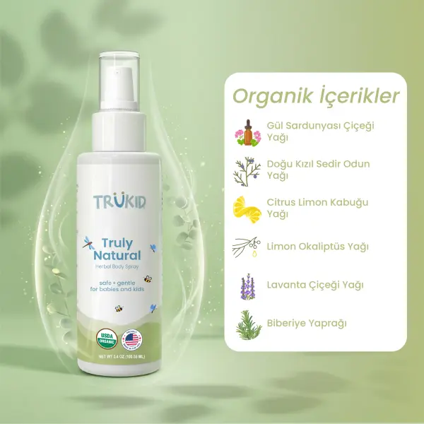 Truly Natural Bitkisel Sinek Kovucu Sprey 100 ml