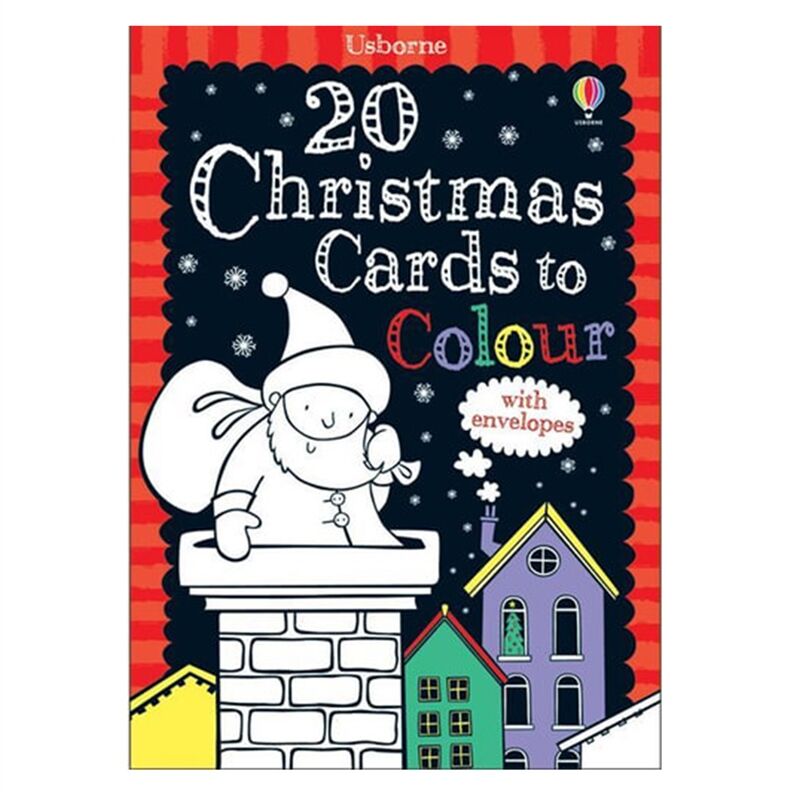 20 CHRISTMAS CARDS TO COLOUR