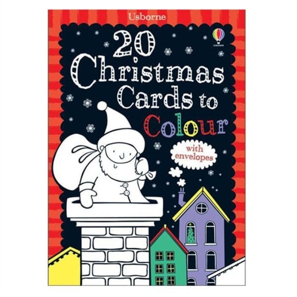 20 CHRISTMAS CARDS TO COLOUR