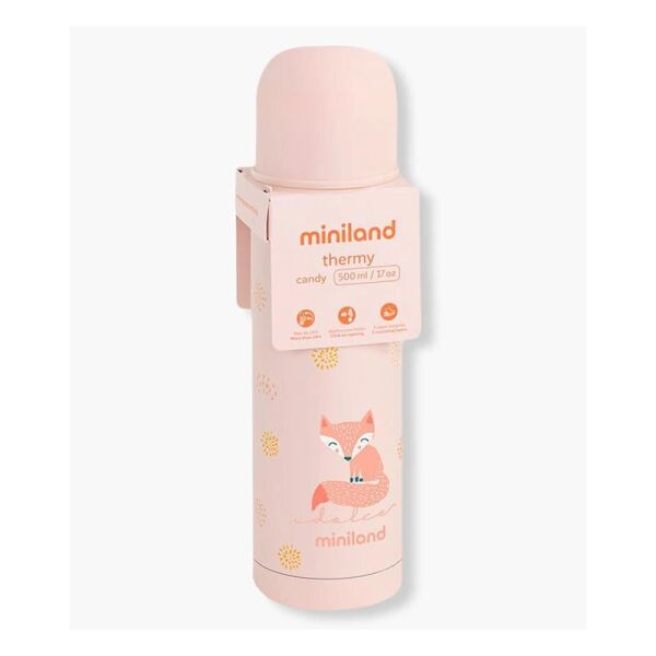 Paslanmaz Çelik Termos 500 ml - Açık Pembe