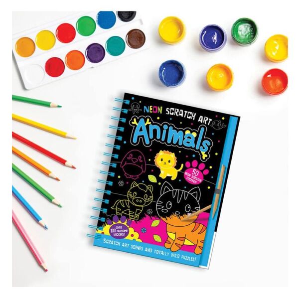 Neon Scratch Art - Kawaii