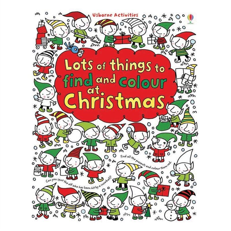 LOTS OF THINGS TO FIND AND COLOUR AT CHRISTMAS