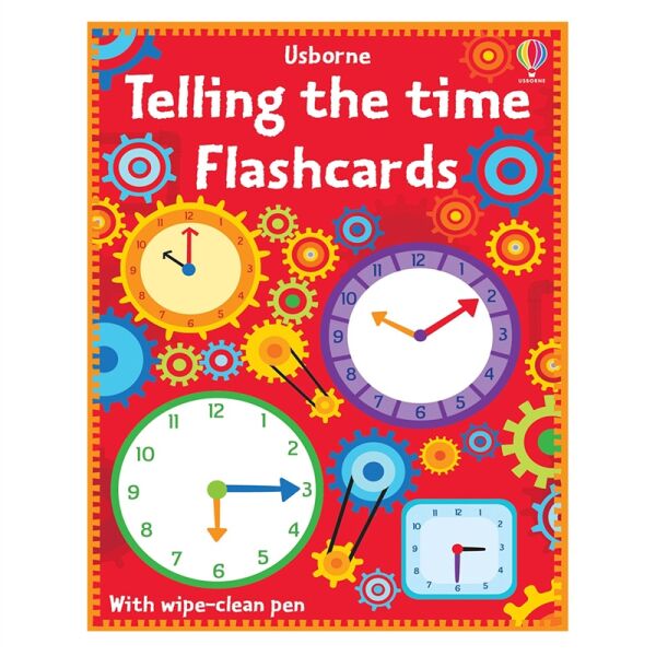TELLING THE TIME FLASHCARDS WITH WIPE-CLEAN PEN