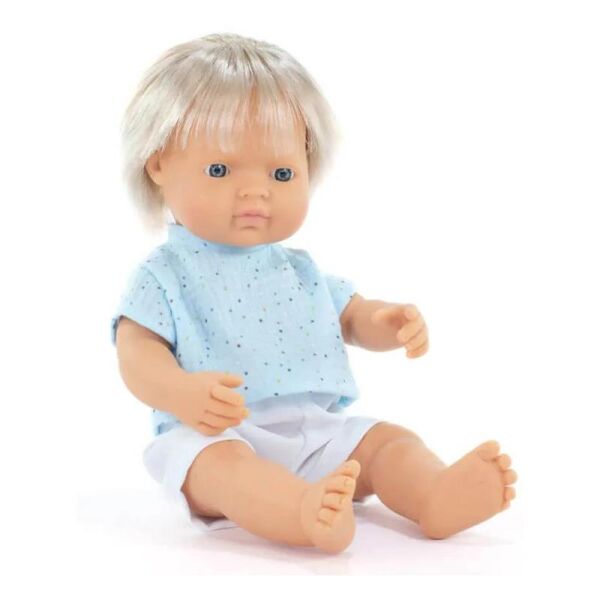 Mf and M Baby Doll Blond Boy 38Cm