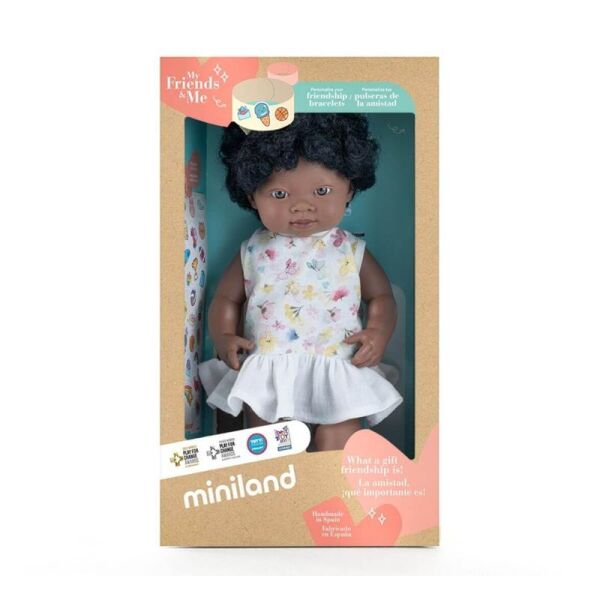 Mf and E Baby Doll African Girl 38Cm