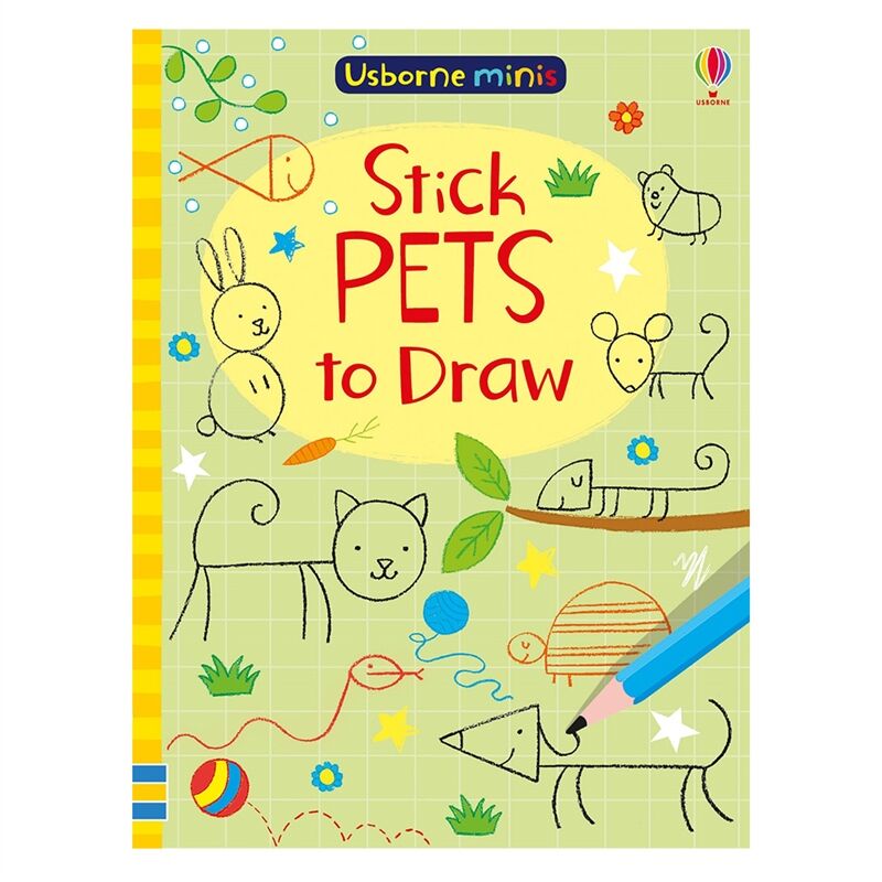 USBORNE MINIS- STICK PETS TO DRAW