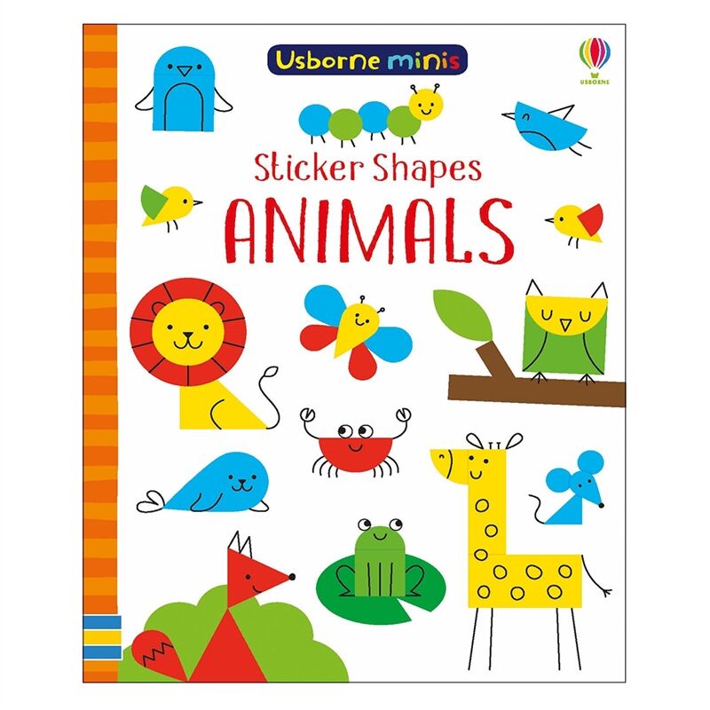 USBORNE MINIS - STICKER SHAPES ANIMALS