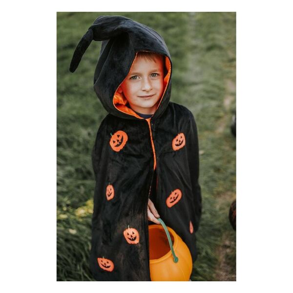 Halloween Kabağı Pelerini 4-7 Yaş