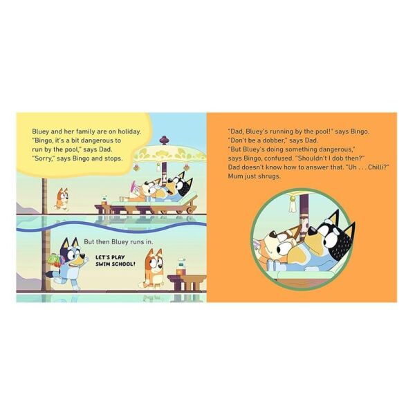 Bluey - Swim School - Board Book