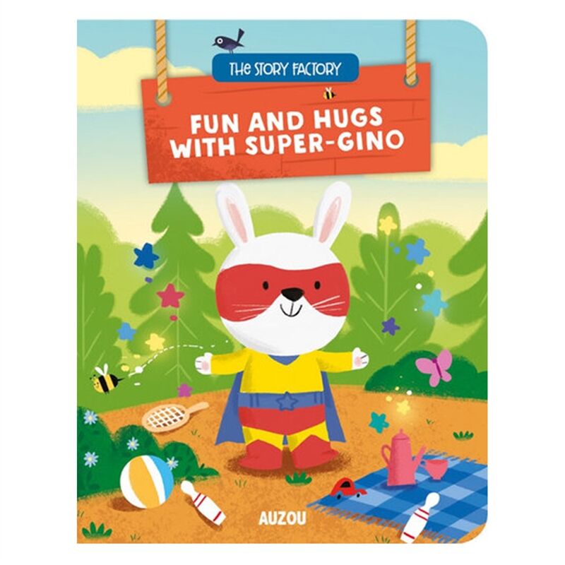FUN AND HUGS WITH SUPER-GINO (FINGER PUPPET BOOK