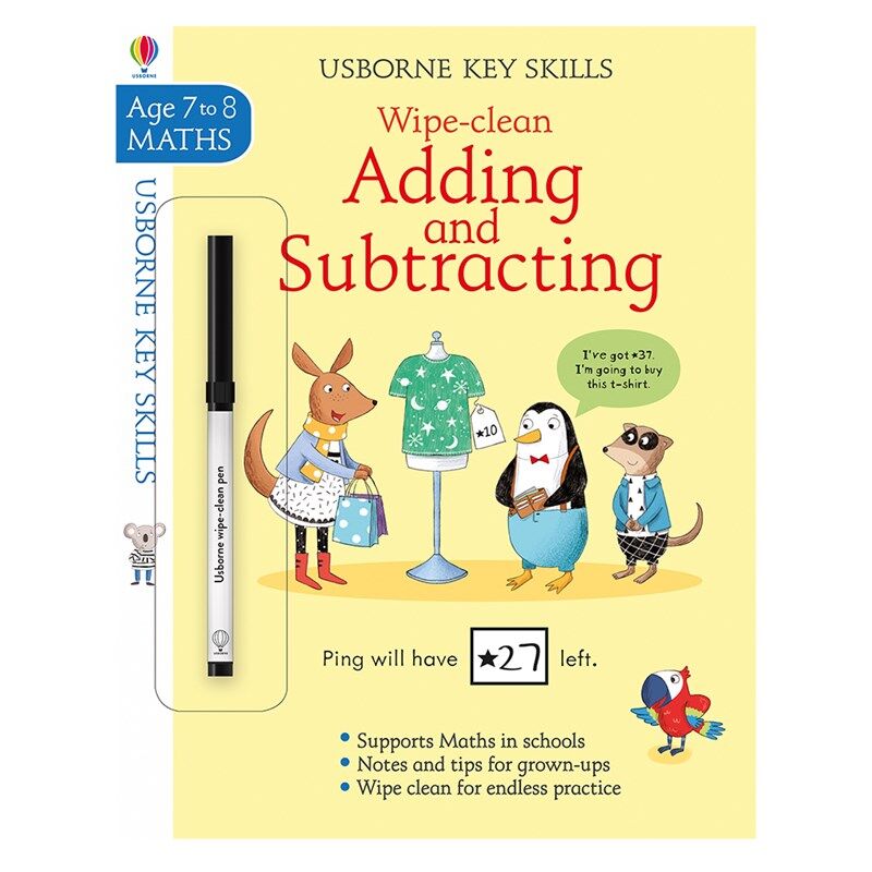 Key Skills Wipe Clean Adding And Subtracting 7-8