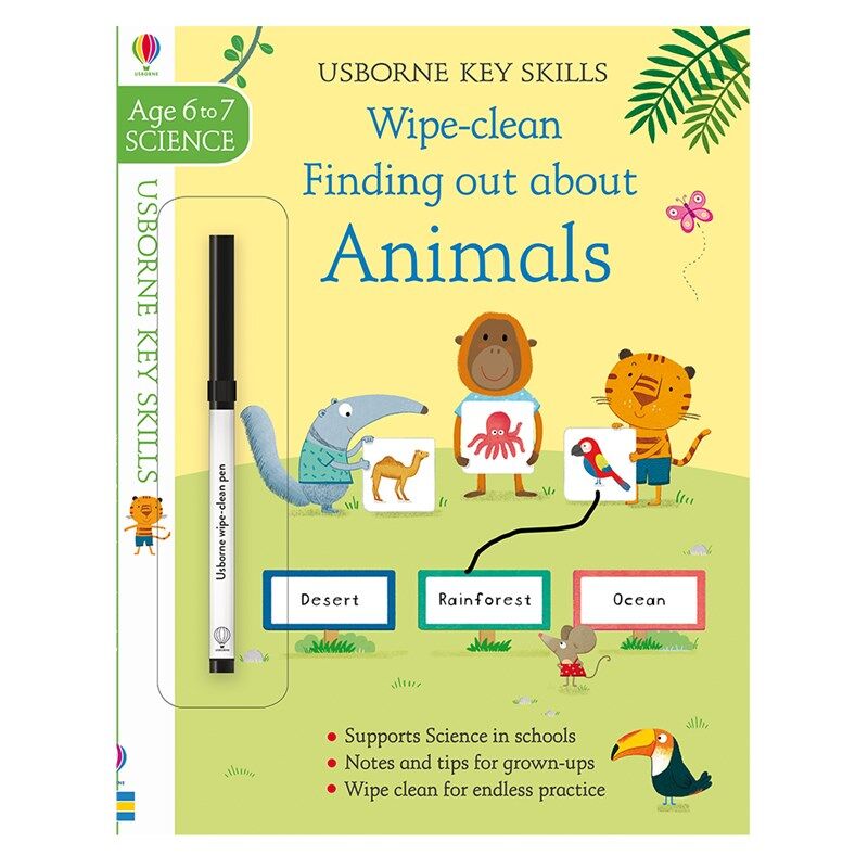 Key Skills Wipe Clean Finding Out About Animals 6-