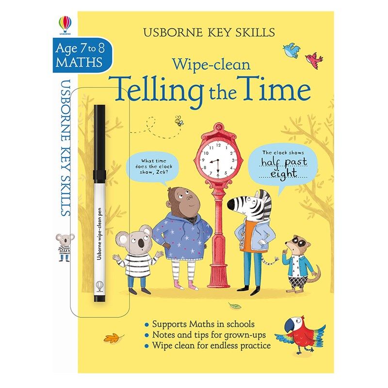 Key Skills Wipe Clean Telling The Time 7-8