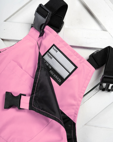 NiceKids Yağmur Tulumu Çocuk/ Pink (Islak Kuru Çantası Hediyeli)