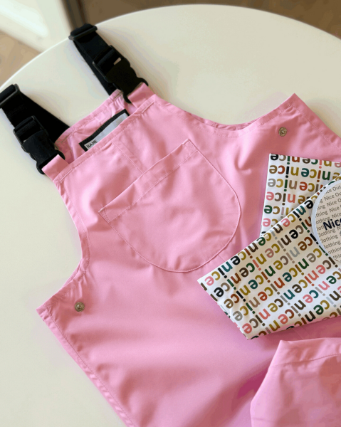 NiceKids Yağmur Tulumu Çocuk/ Pink (Islak Kuru Çantası Hediyeli)