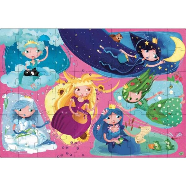 Doğa Prensesleri - İkisi Bir Arada Kitap ve Puzzle
