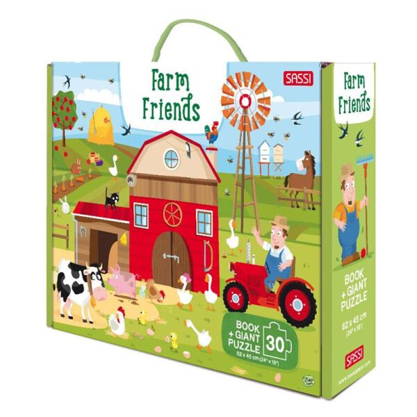 Farm Friends - Book And Giant Puzzle