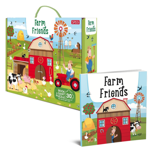 Farm Friends - Book And Giant Puzzle