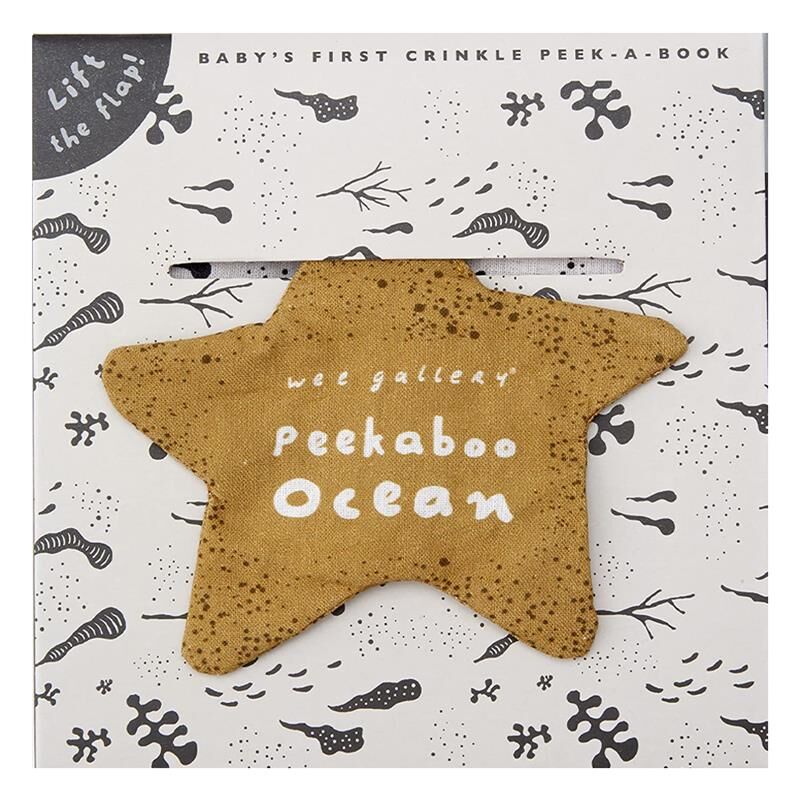 Wee Galery Cloth Book - Peekaboo Ocean