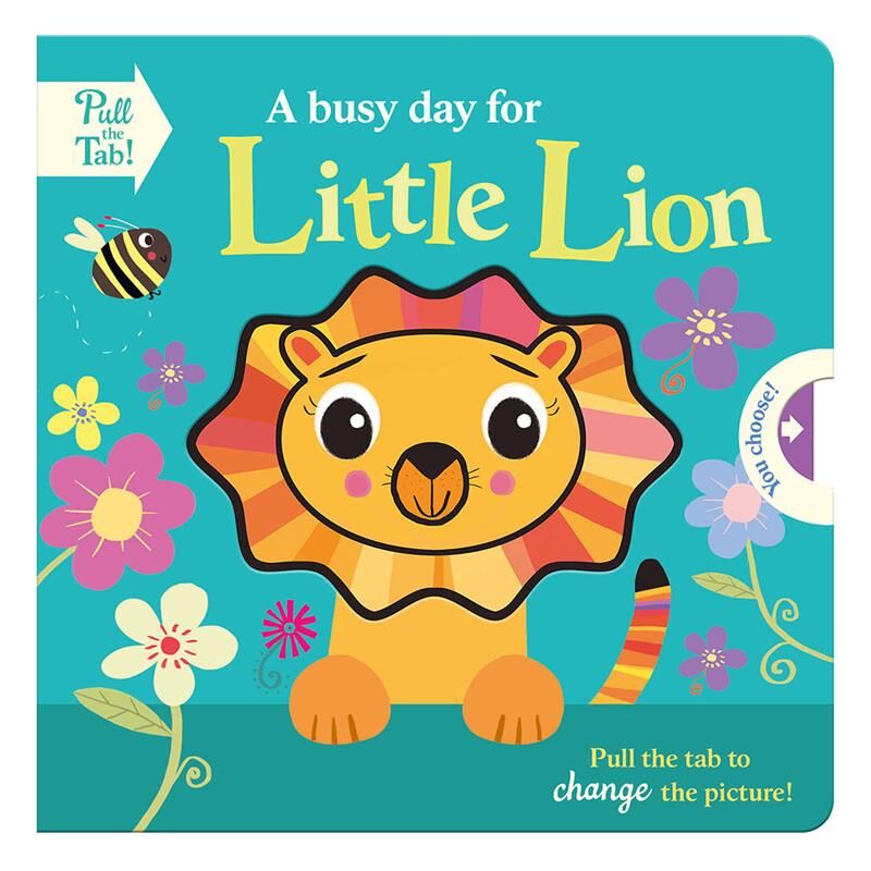 A Busy Day For Little Lion - Pull The Tab Board Bo