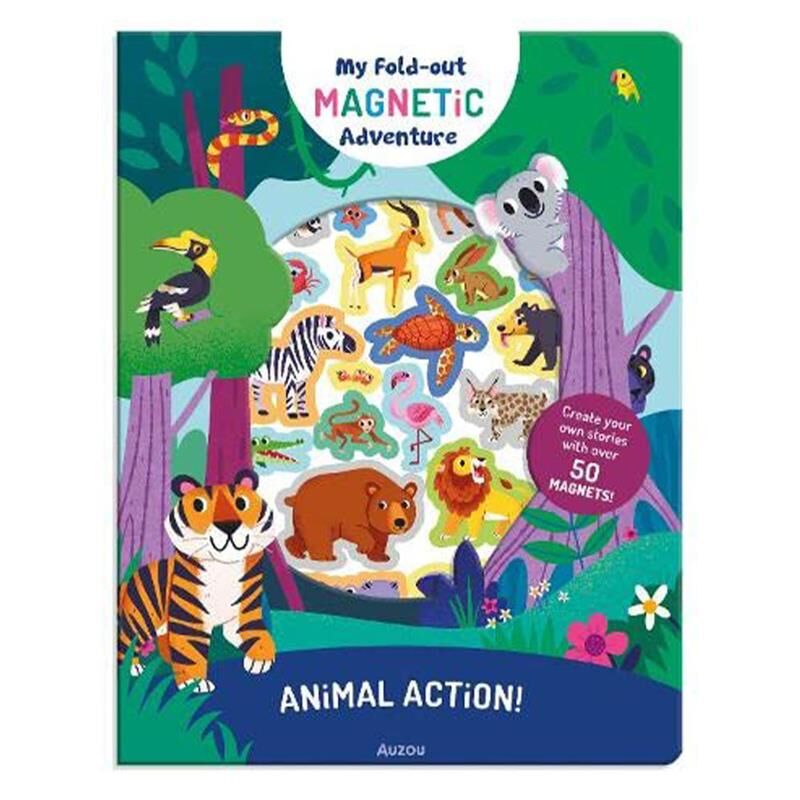 My Fold-Out Magnetic Adventure - Animal Action