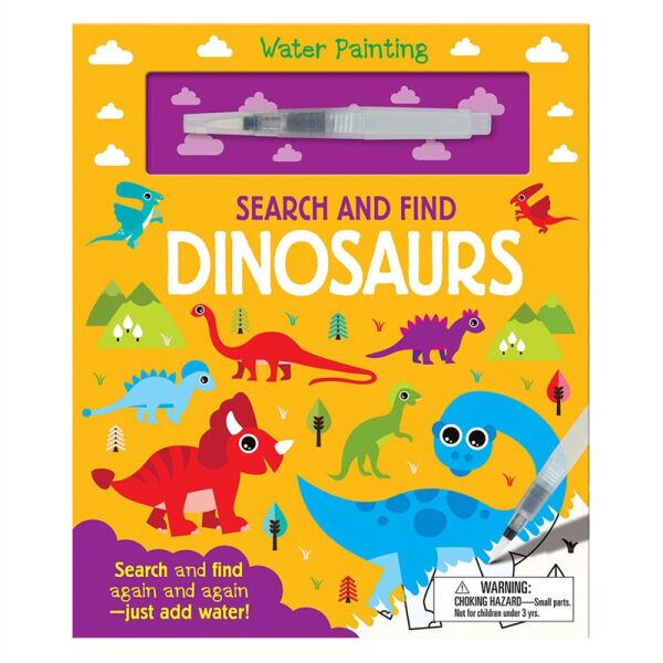 WATER PAINTNG SEARCH AND FIND DINOSAURS