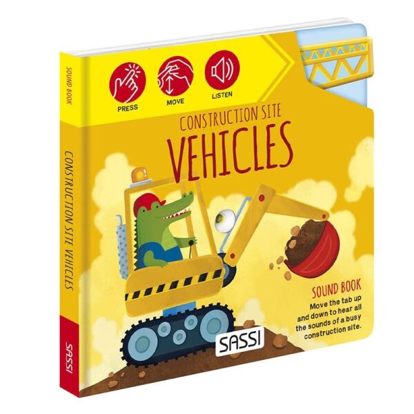 Construction Site Vehicles - Sound Book