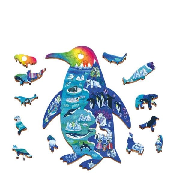 Ahşap Puzzle - Kutup Hayvanları