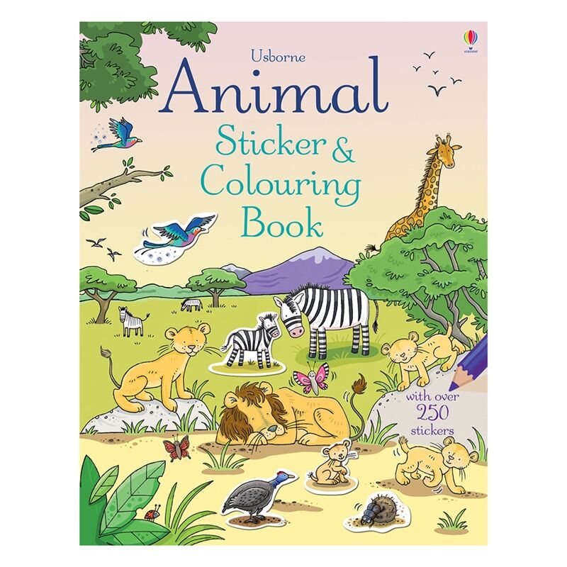 Animal Sticker - Colouring Book