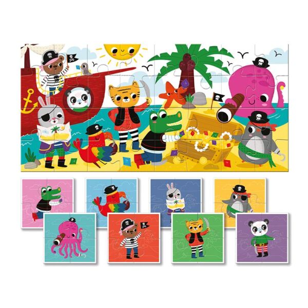 Bebekler için Puzzle - Korsan