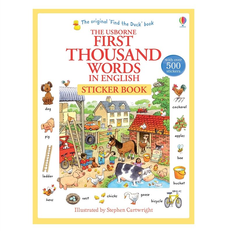 First Thousand Words In English Sticker Book