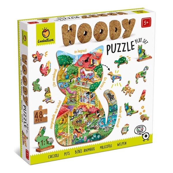 Ahşap Puzzle - Evcil Hayvanlar