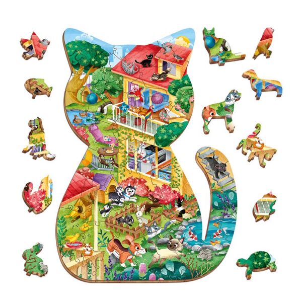 Ahşap Puzzle - Evcil Hayvanlar