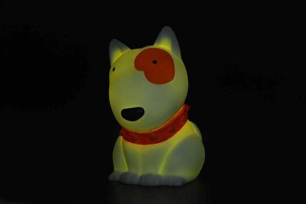 Zodiac Dog Gece Lambası Beyaz Kahverengi
