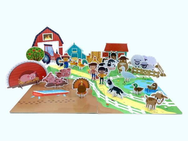 Build and Play - Farm Book and Play Set
