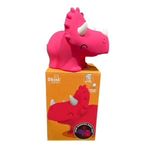 Triceratops Silikon Gece Lambası