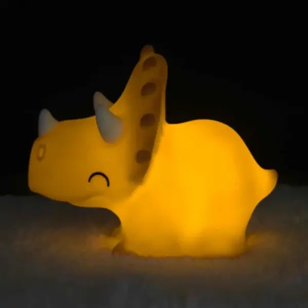 Triceratops Silikon Gece Lambası